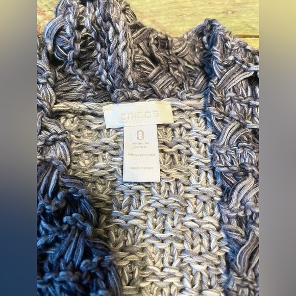 Chico's *Like New* Women's Gray Open-Front Cardigan | Size 0 - Picture 2 of 6